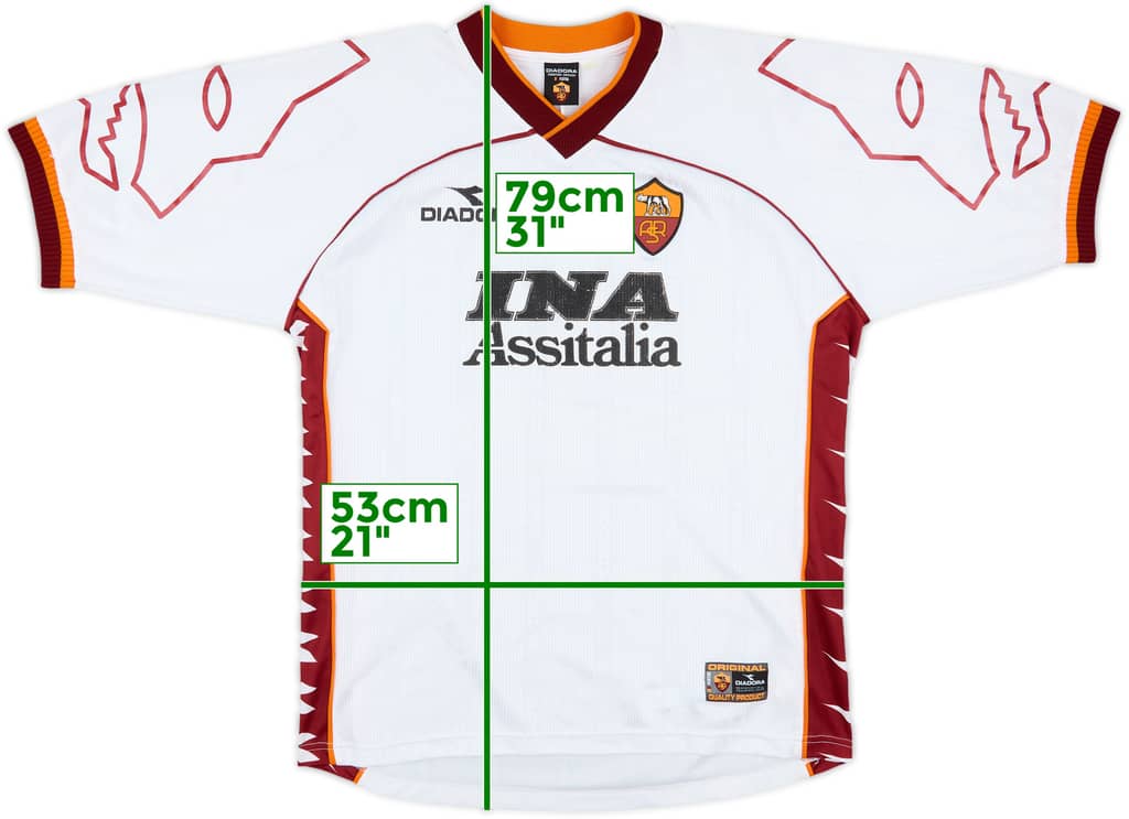 1999-00 Roma Away Shirt - 6/10 - (L)
