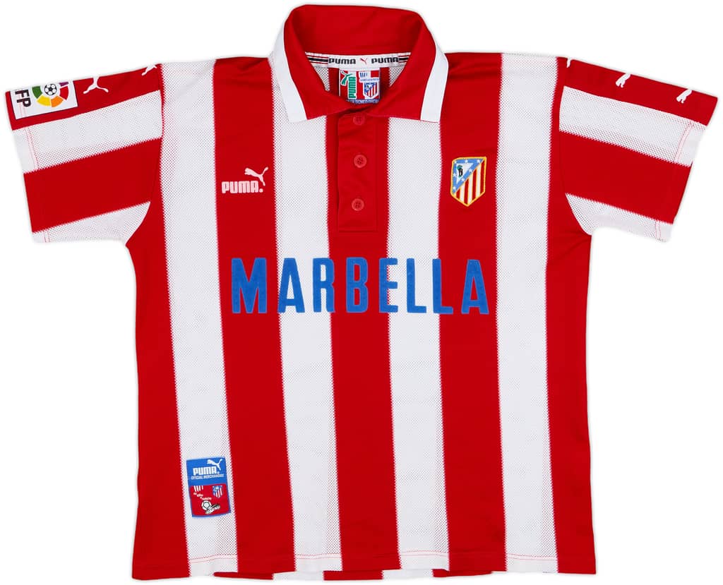 1997-98 Atletico Madrid Home Shirt - 7/10 - (S)