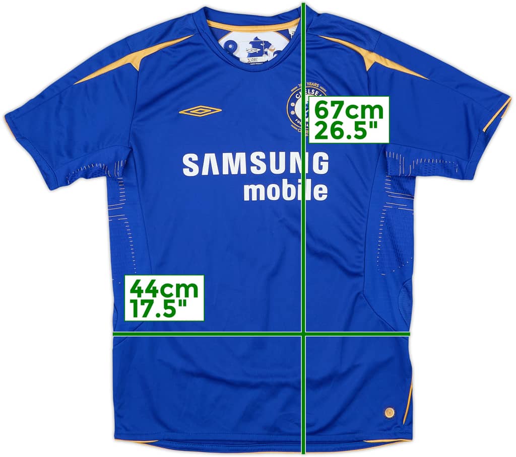 2005-06 Chelsea Centenary Home Shirt - 10/10 - (L.Boys)