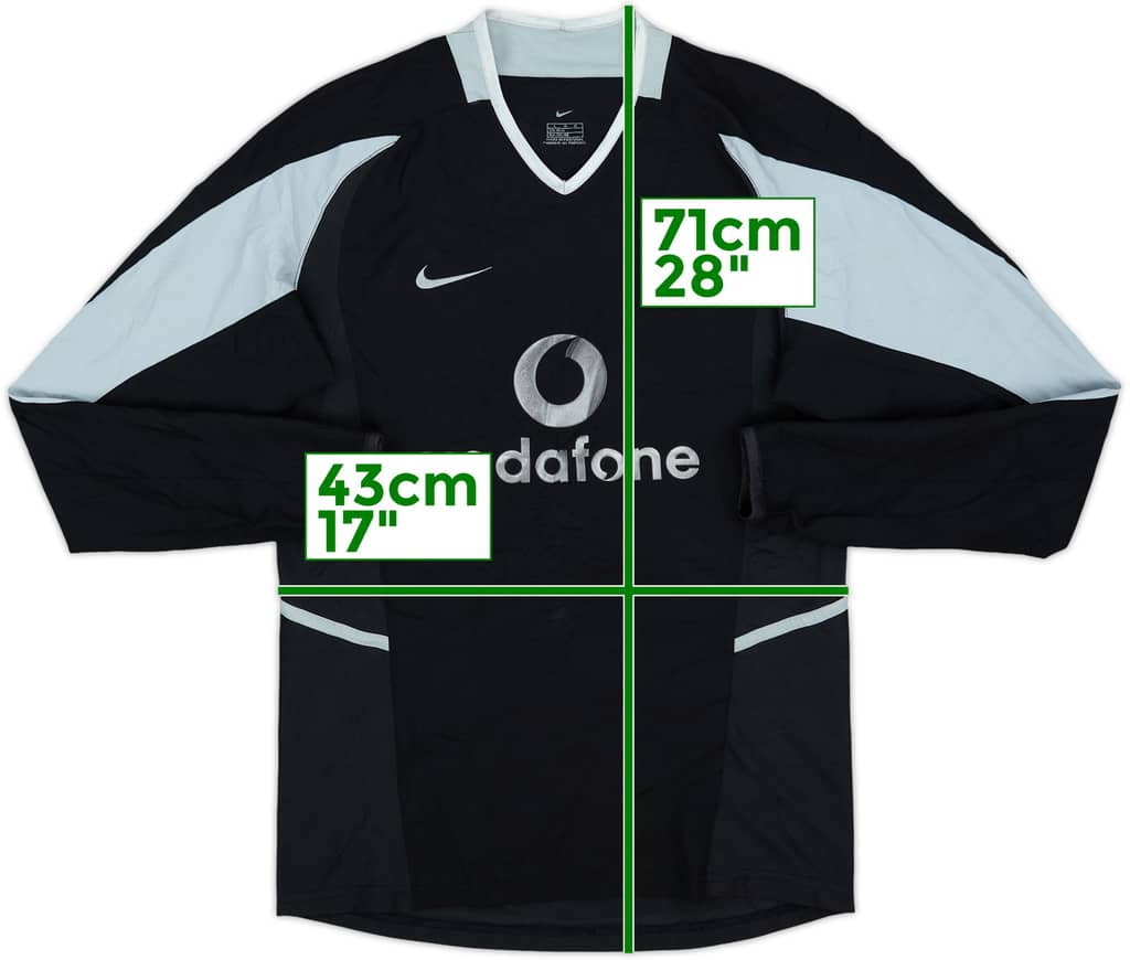 2002-04 Manchester United GK Shirt - 8/10 - (L.Boys)