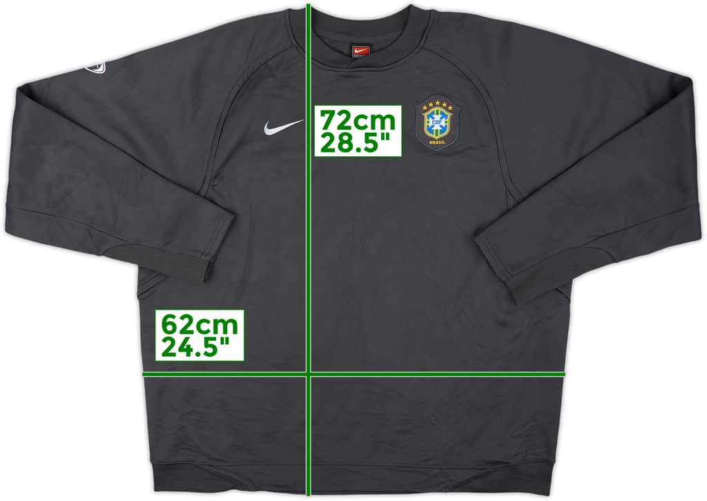 2006-07 Brazil Nike Sweat Top - 9/10 - (XL)
