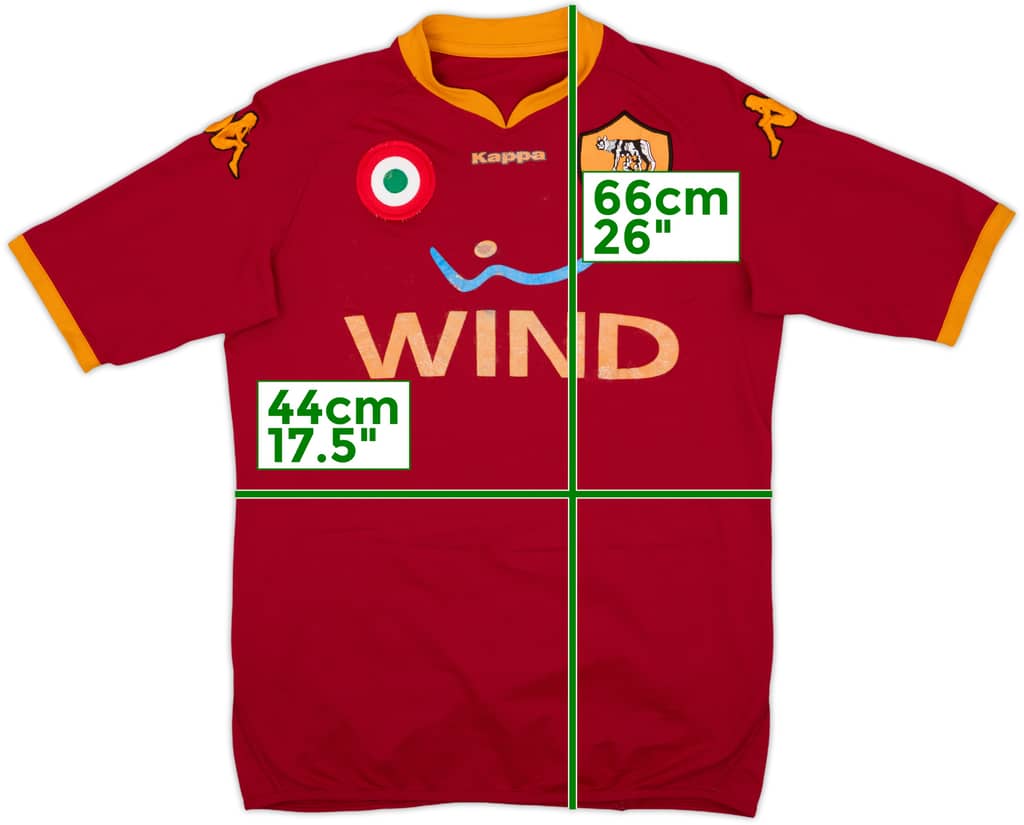 2007-08 Roma Home Shirt - 5/10 - (M)