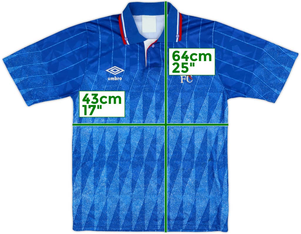 1989-91 Chelsea Home Shirt - 7/10 - (XS)