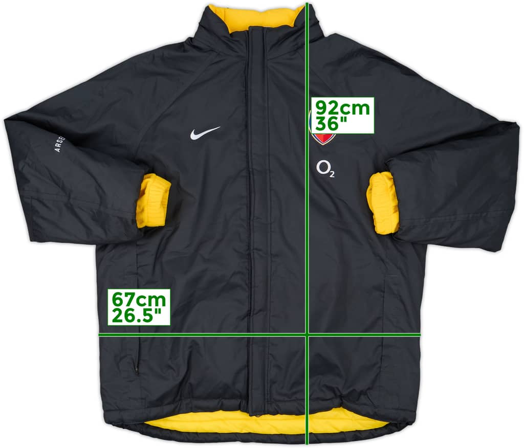 2005-06 Arsenal Nike Padded Bench Coat - 8/10 - (XL)
