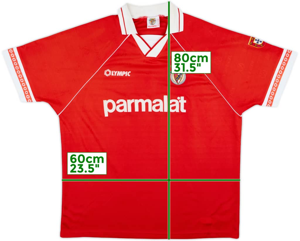1994-95 Benfica Home Shirt - 8/10 - (XL)
