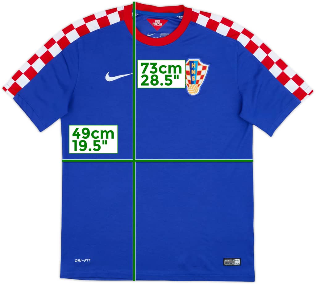 Camiseta de visitante de Croacia 2014-15 - 7/10 - (M)
