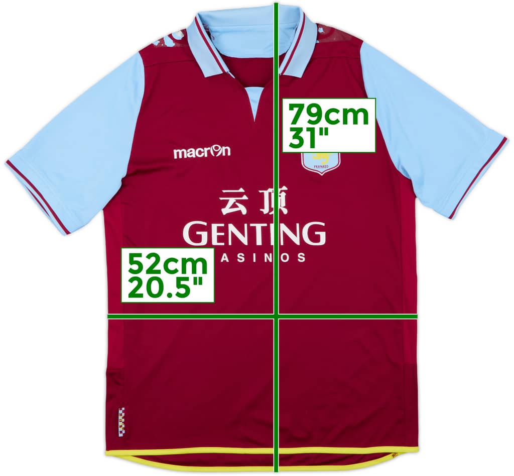 2012-13 Aston Villa Home Shirt - 5/10 - (L)