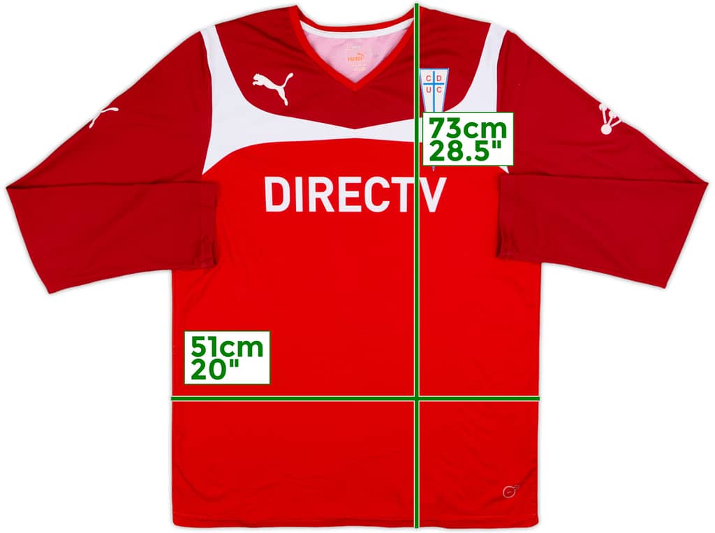 2013 Universidad Catolica del Chile Puma Training L/S Shirt - 8/10 - (L)