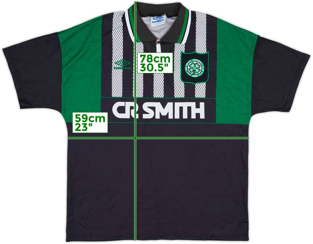 1994-96 Celtic Away Shirt - 8/10 - (XL)