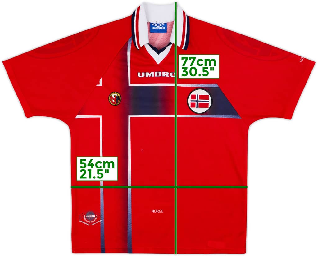 1997-98 Norway Home Shirt - 7/10 - (L)