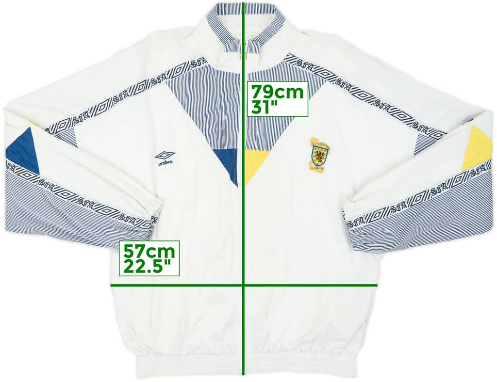 1990-92 Scotland Umbro Track Jacket - 8/10 - (M)