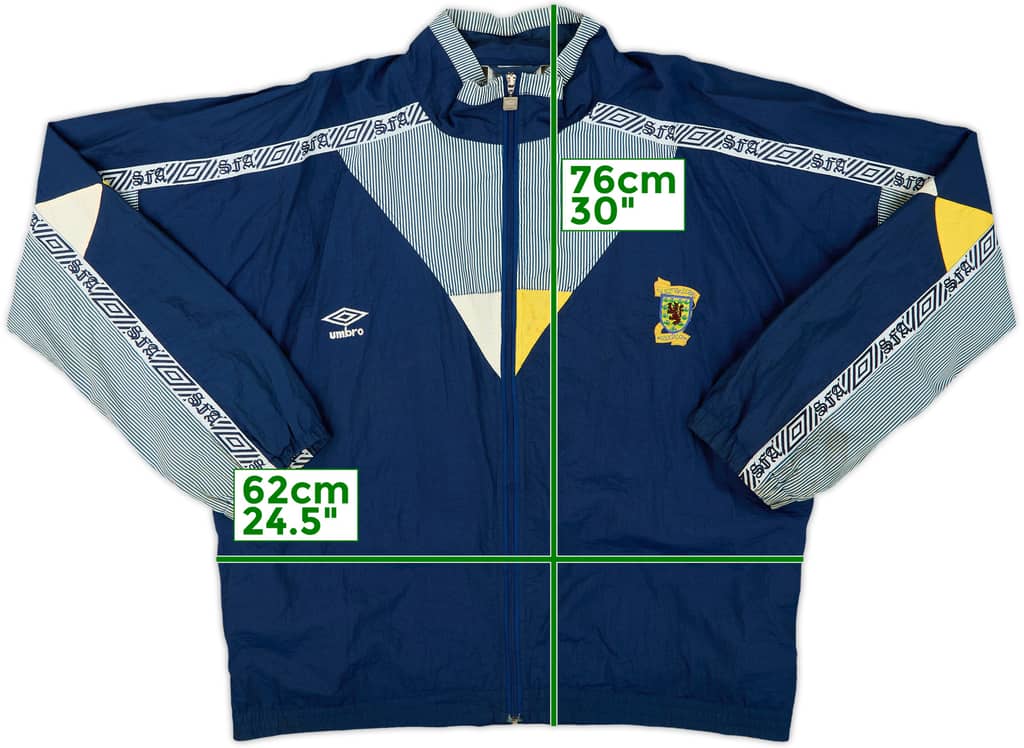 1990-92 Scotland Umbro Track Jacket - 8/10 - (L)