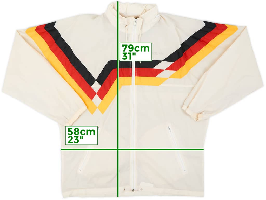 1990-92 Germany adidas Hooded Rain Jacket - 7/10 - (M)