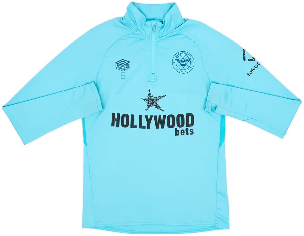 2021-22 Brentford Player Issue Umbro 1/4 Zip Training Top #6 - 6/10 - (M)