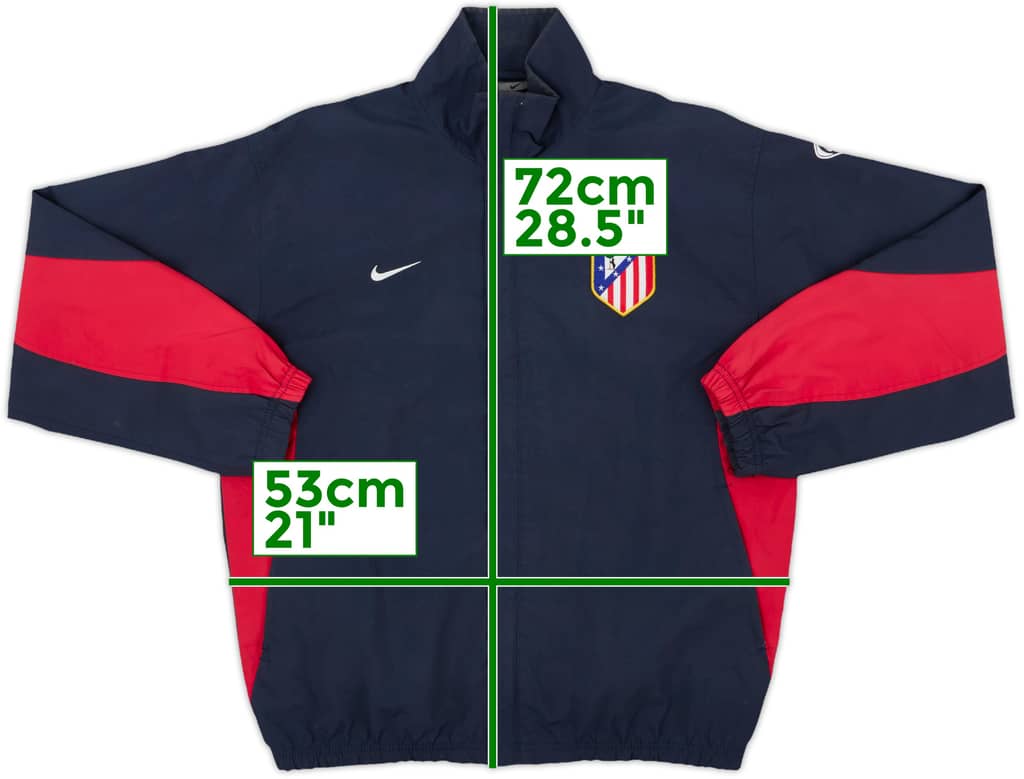 2003-04 Atletico Madrid Nike Track Jacket - 8/10 - (M)