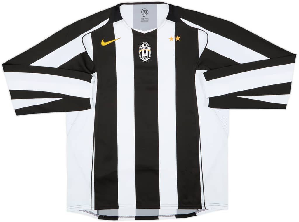 2004-05 Juventus Player Issue Home L/S Shirt - 10/10 - (XXL)