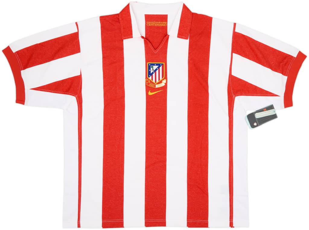 2003-04 Atletico Madrid Centenary Home Shirt (XXL)
