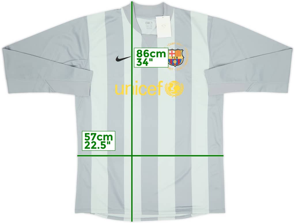 2007-08 Barcelona Player Issue GK Shirt (XL)