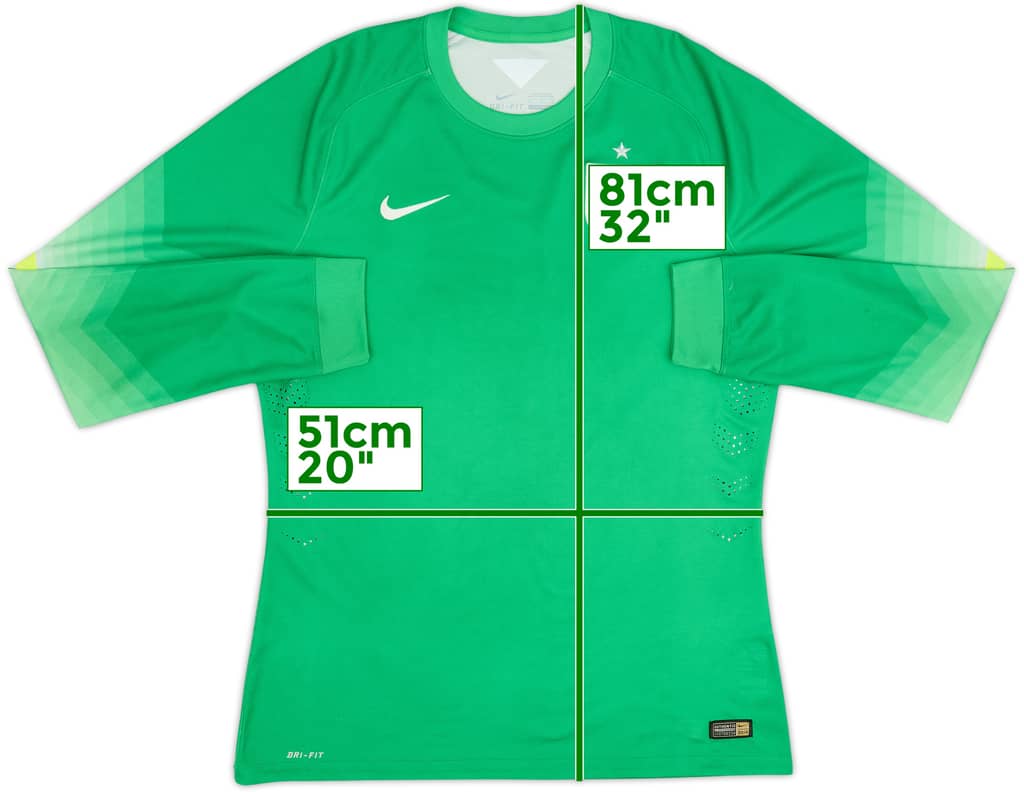 2014-15 England Authentic GK Shirt - 9/10 - (XL)