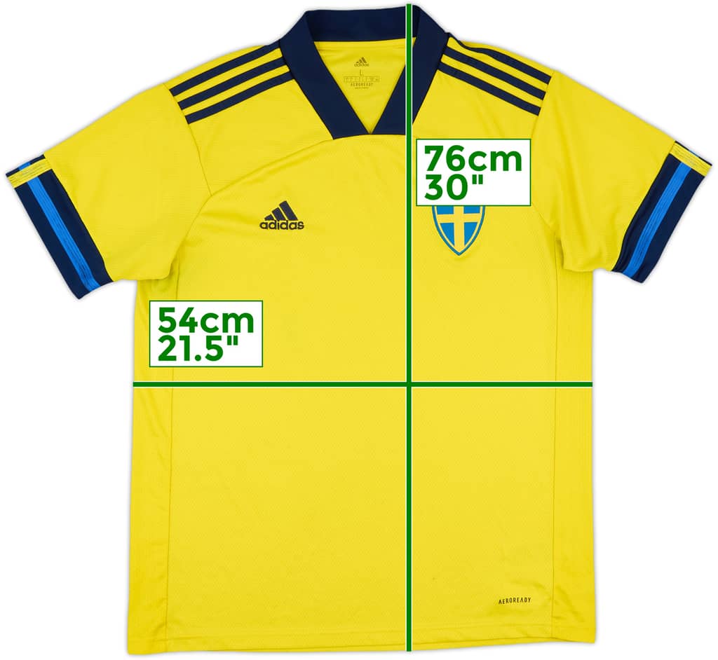 2020-21 Sweden Home Shirt - 6/10 - (L)