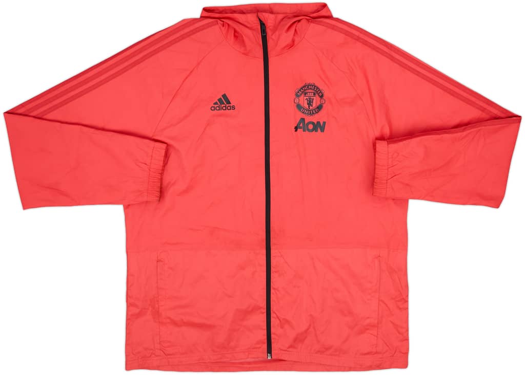 2018-19 Manchester United adidas Hooded Rain Jacket - 8/10 - (XL)