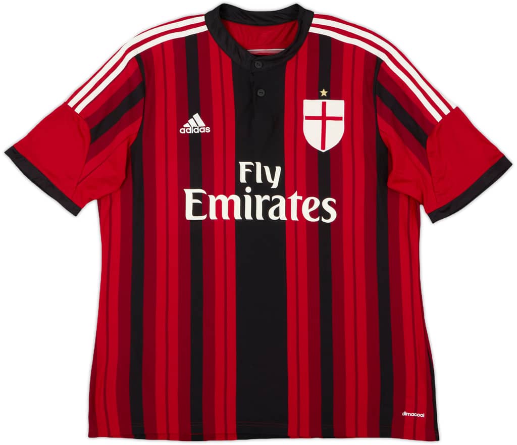 2014-15 AC Milan Home Shirt - 9/10 - (XL)