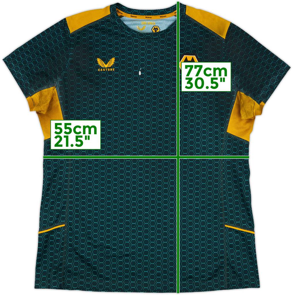2021-22 Wolves Castore Training Shirt - 5/10 - (Women's XXL)