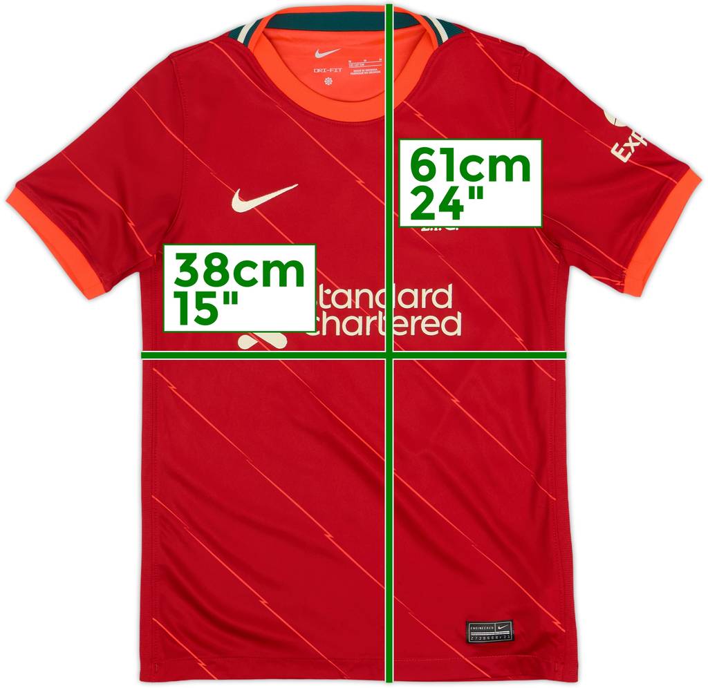 2021-22 Liverpool Home Shirt - 7/10 - (M.Boys)