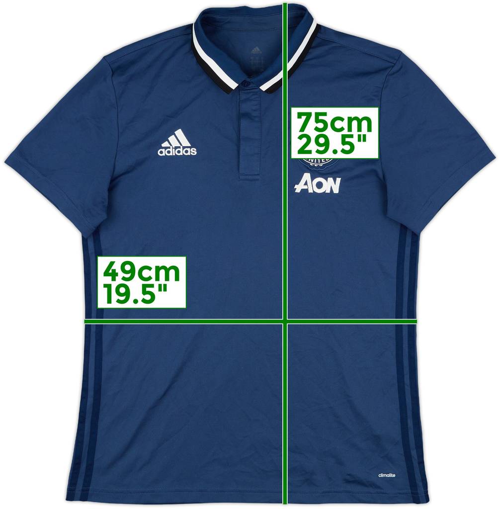 2016-17 Manchester United adidas Polo Shirt - 10/10 - (M)