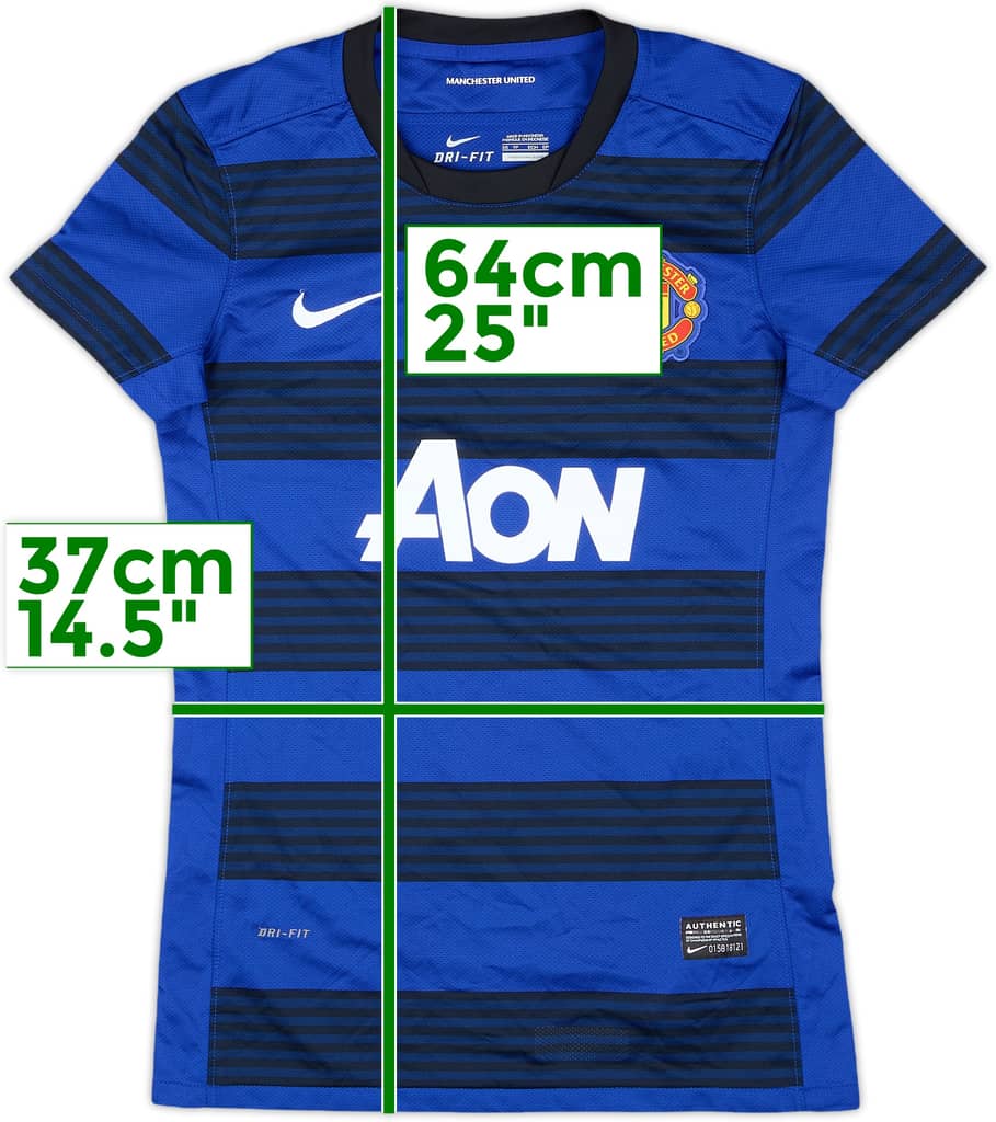 2011-13 Manchester United Away Shirt - 7/10 - (Women's XS)