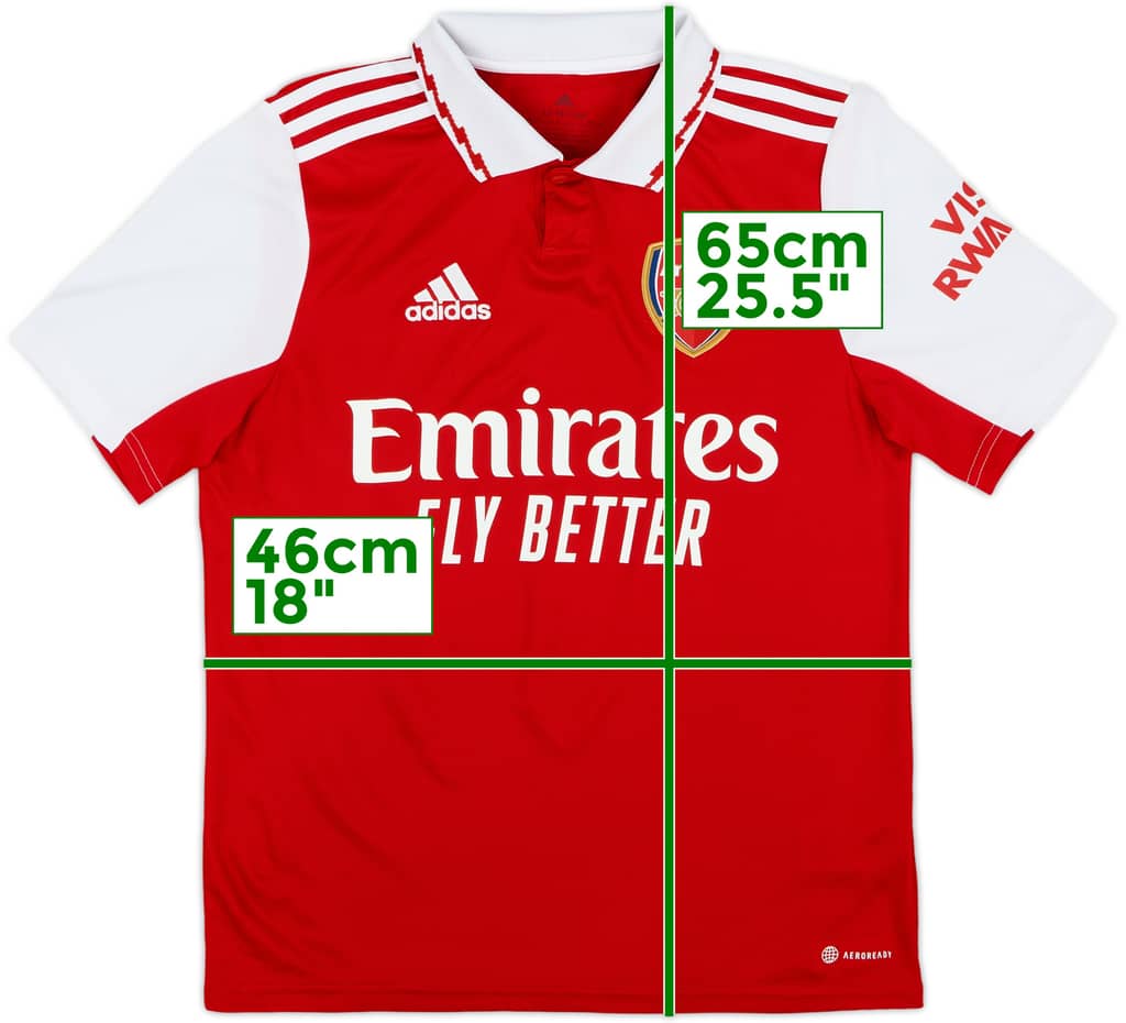 2022-23 Arsenal Home Shirt - 8/10 - (L.Boys)