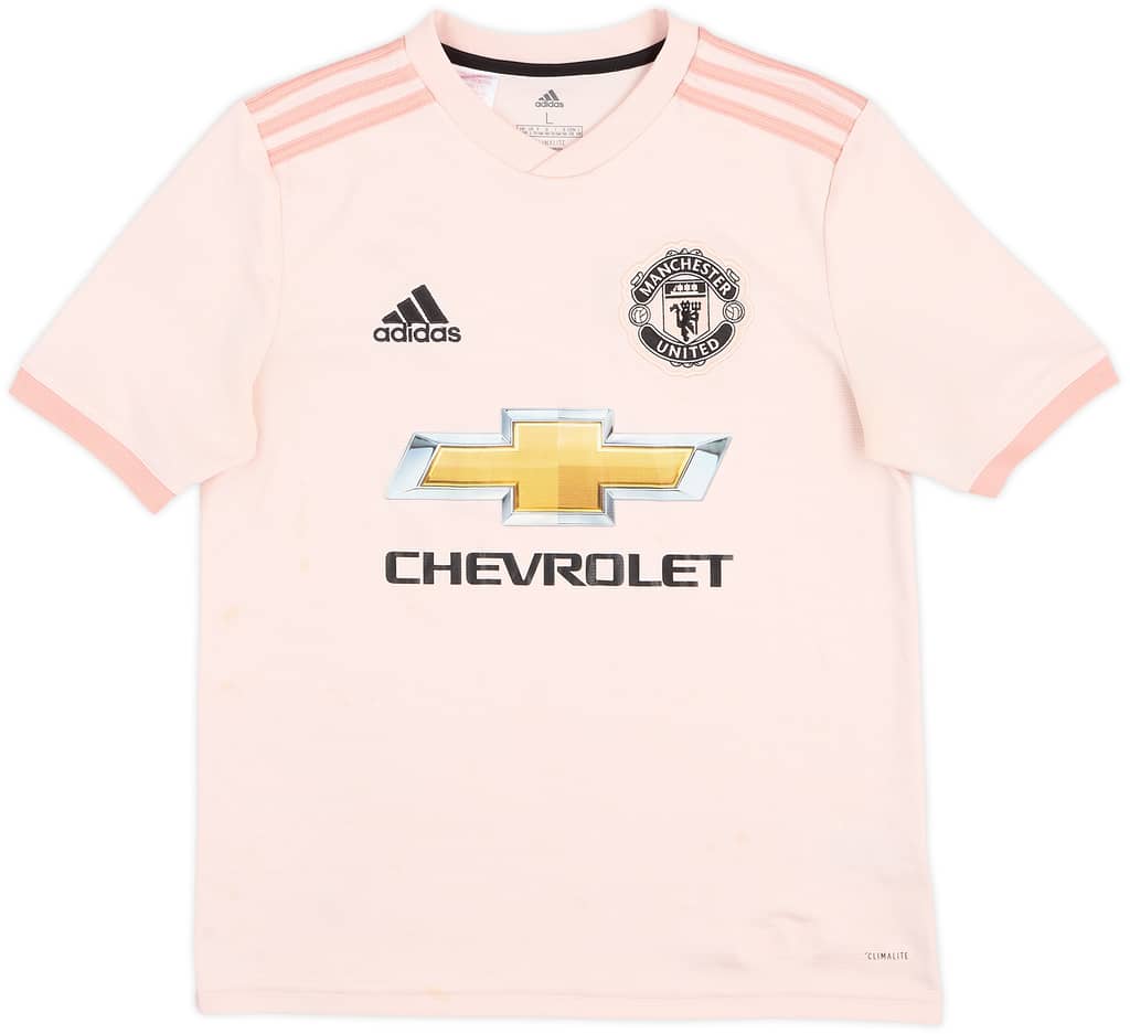 2018-19 Manchester United Away Shirt - 5/10 - (L.Boys)