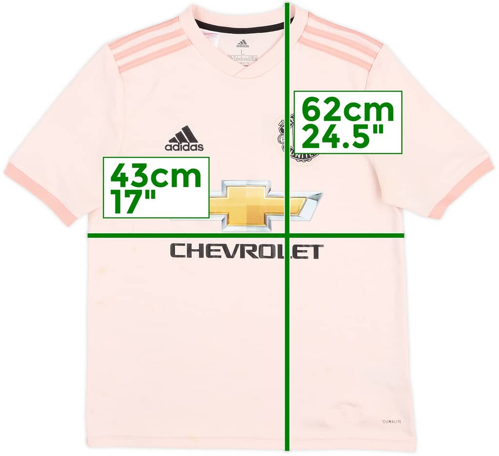 2018-19 Manchester United Away Shirt - 5/10 - (L.Boys)