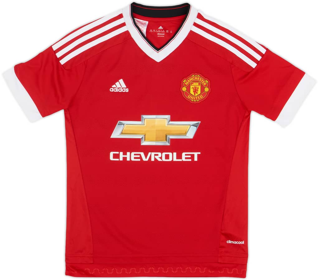 2015-16 Manchester United Home Shirt - 7/10 - (M.Boys)