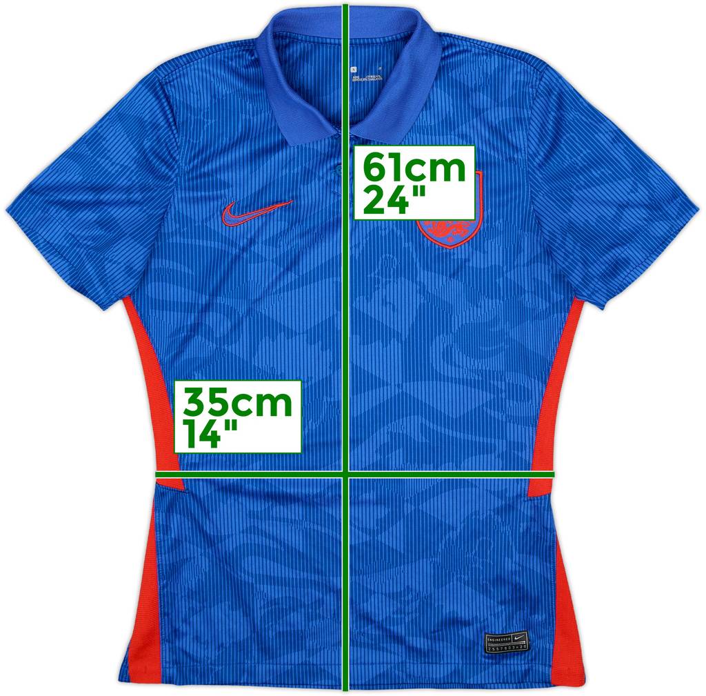 2020-21 England Away Shirt - 8/10 - (Women's S)