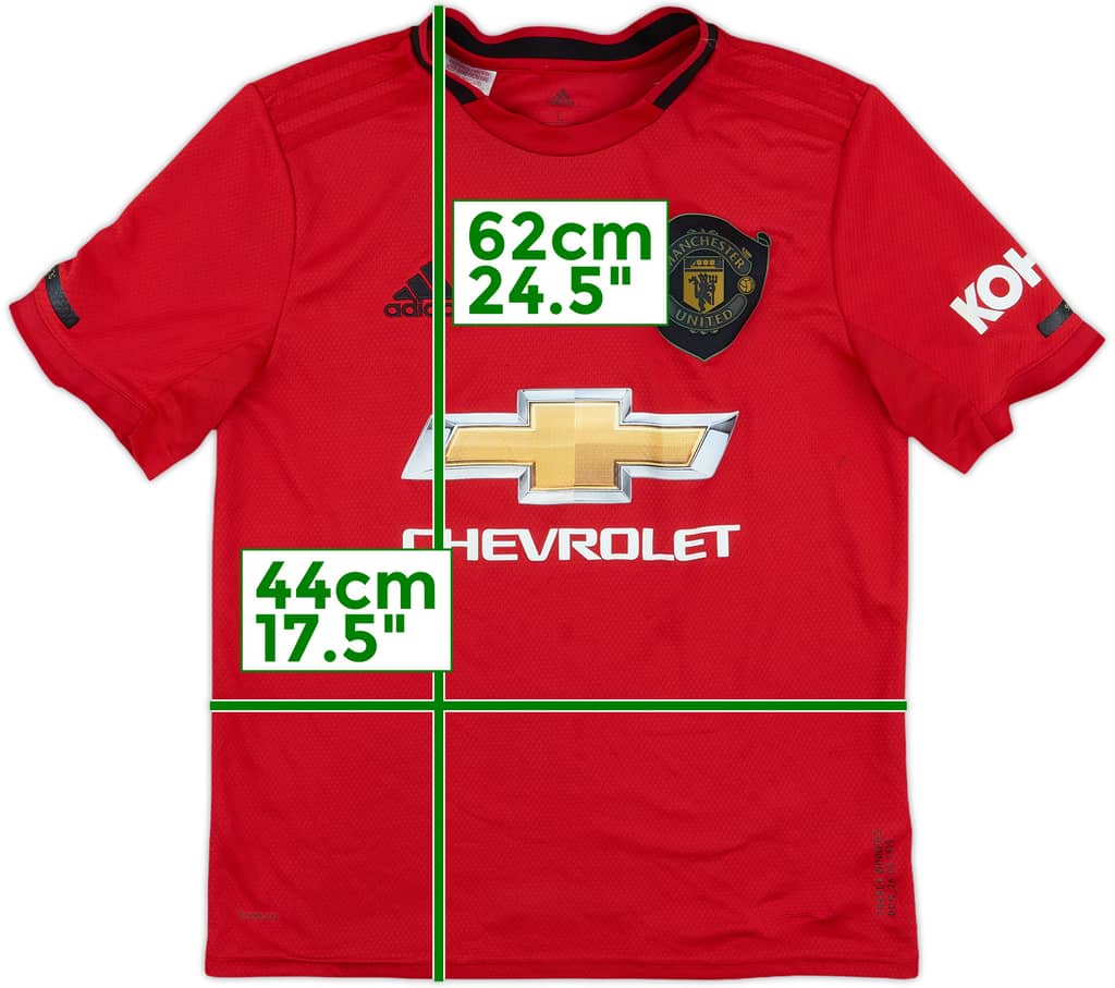 2019-20 Manchester United Home Shirt - 8/10 - (L.Boys)