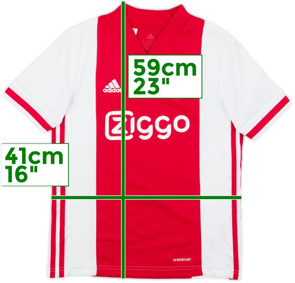 2020-21 Ajax Home Shirt - 7/10 - (M.Boys)