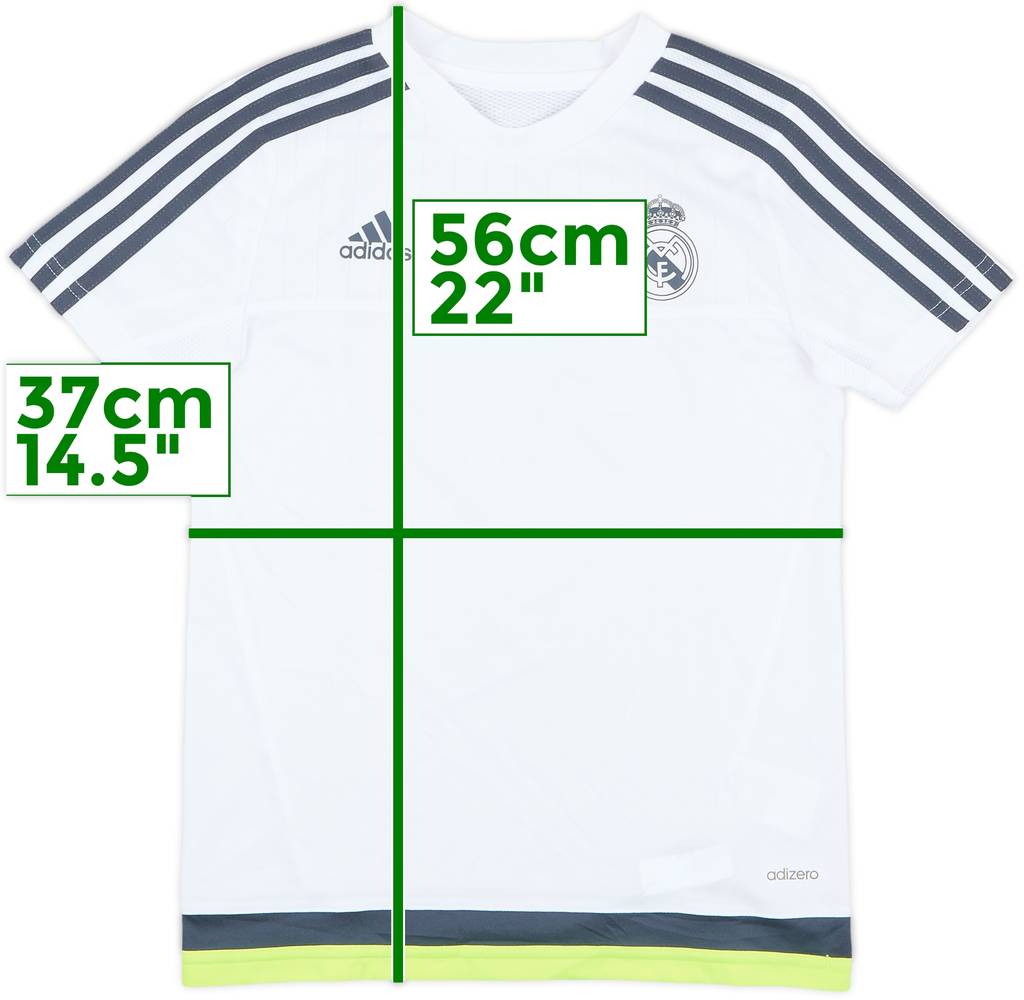 2015-16 Real Madrid adizero Training Shirt - 8/10 - (S.Boys)