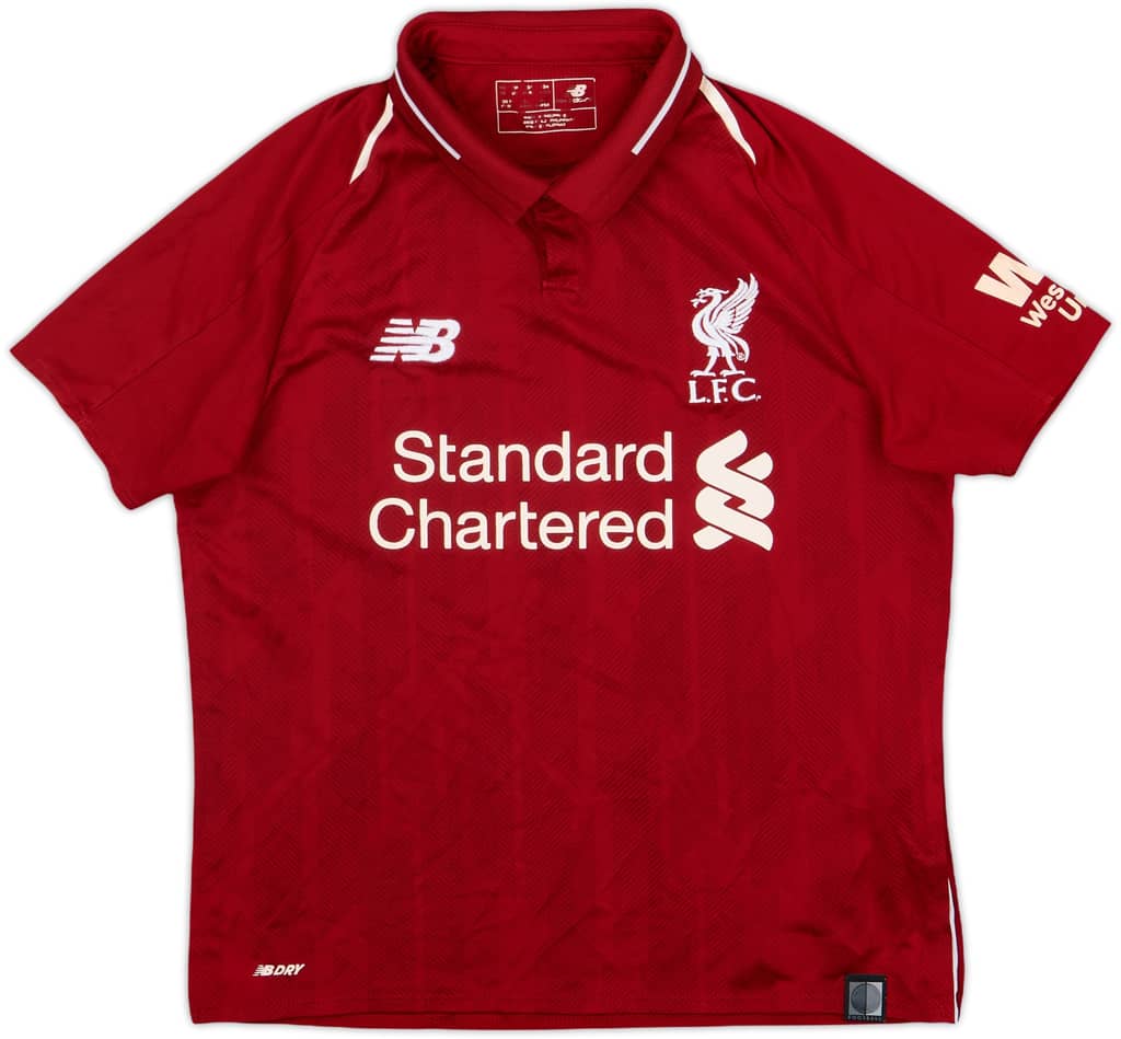 2018-19 Liverpool Home Shirt - 7/10 - (M.Boys)