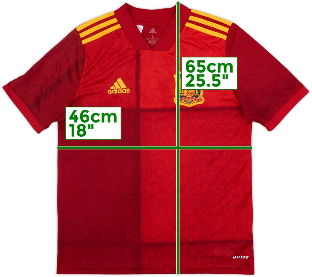 2020-21 Spain Home Shirt - 8/10 - (L.Boys)