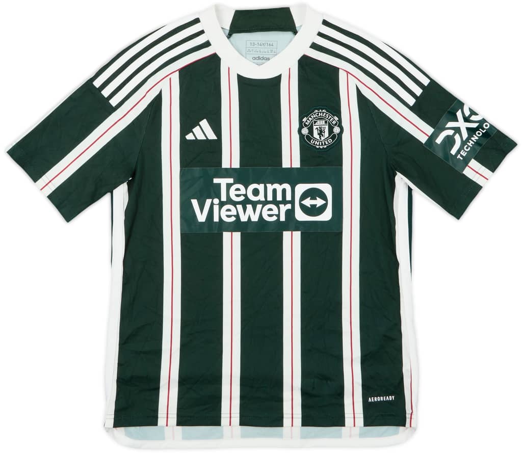 2023-24 Manchester United Away Shirt - 10/10 - (L.Boys)