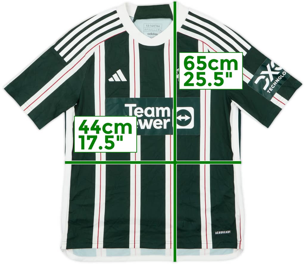 2023-24 Manchester United Away Shirt - 10/10 - (L.Boys)