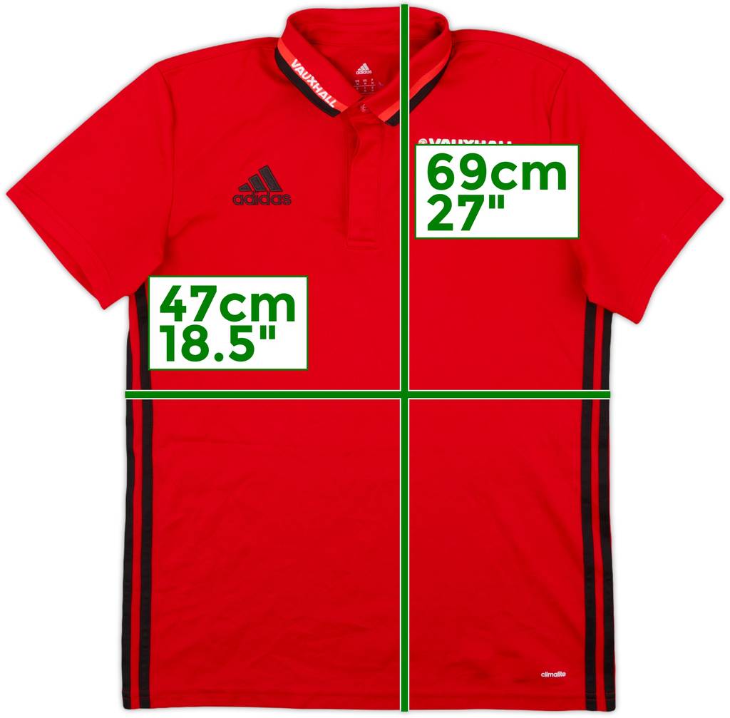 2016-17 Wales adidas Polo Shirt - 10/10 - (M)