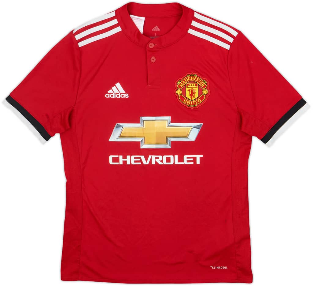 2017-18 Manchester United Home Shirt - 5/10 - (L.Boys)