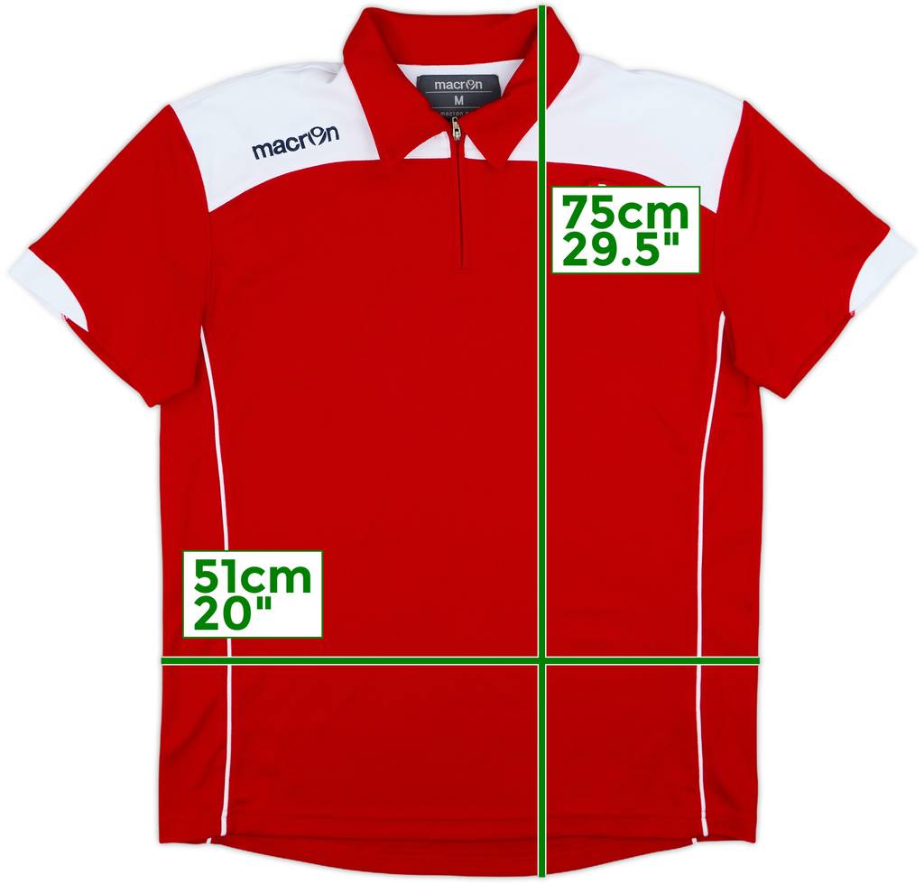 2007-08 Padova Macron 1/4 Zip Polo Shirt - 7/10 - (M)