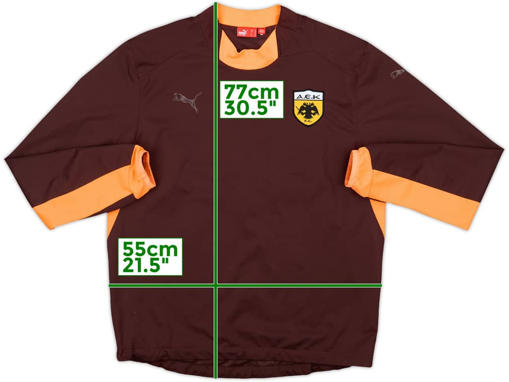 2008-09 AEK Athens Puma Drill Top - 5/10 - (M)