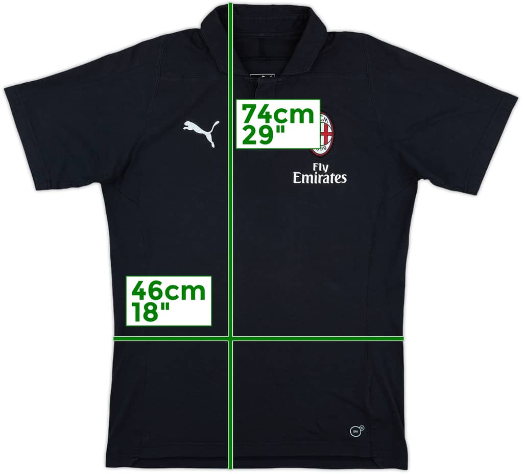 2018-19 AC Milan Puma Polo Shirt - 8/10 - (M)