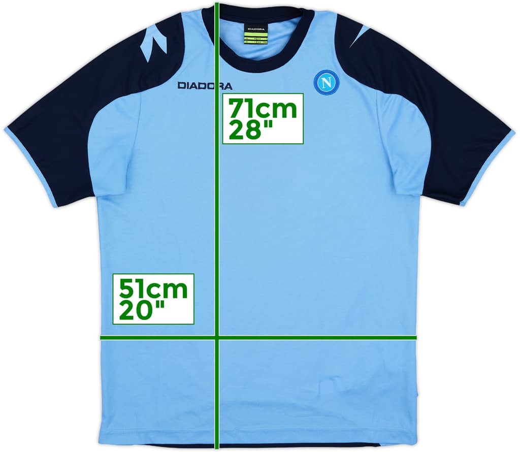 2008-09 Napoli Diadora Training Shirt - 8/10 - (S)