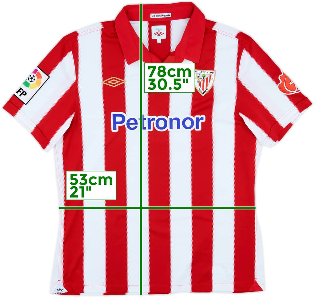 2010-11 Athletic Bilbao Home Shirt - 8/10 - (L)