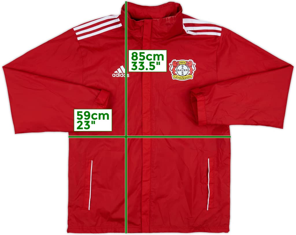 2014-15 Bayer Leverkusen adidas Hooded Rain Jacket - 9/10 - (M/L)